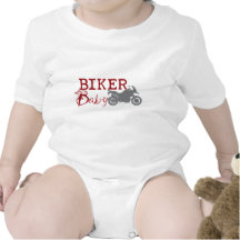 Biker Baby Baby Bodysuits