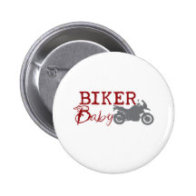 Biker Baby Button