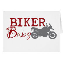 Biker Baby Greeting Card