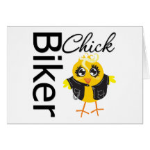 Biker Chick Card