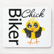 Biker Chick Mouse Pads
