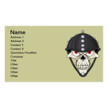 Biker Helmet Skull design for Motorcycle Riders Business Cards