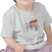 Biking in the Square infant T T-shirts