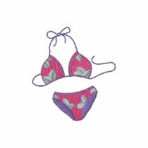 Bikini embroidered shirts
