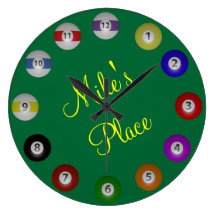 Billiard Ball Wall Clock