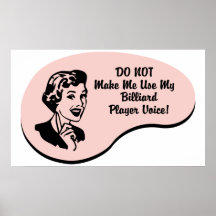Billiard Player Voice Print