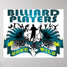 Billiard Players Gone Wild Print