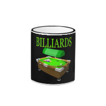 Billiards 6 mugs