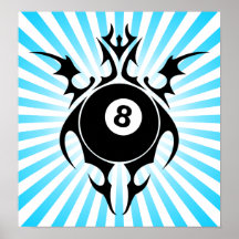 billiards : tribalz poster