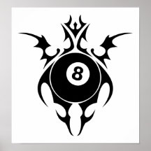 billiards : tribalz print
