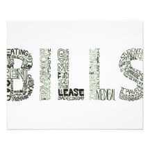 Bills Doodle Collage Photo Print
