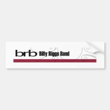 Billy Riggs Band Bumper Stick Bumper Sticker