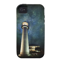 Biloxi Lighthouse and Visitors Centre at Dusk case Case-Mate iPhone 4 Cases