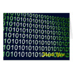 binary digits thank you card