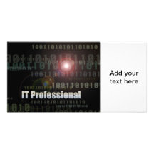 Binary IT Professional Photo Card Template