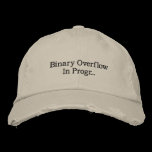 Binary Overflow embroidered hats
