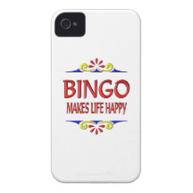 Bingo Makes Life Happy iPhone 4 Covers