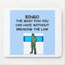 bingo mouse pad