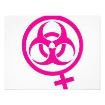 bio hazard femme personalized invite