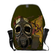 Bio-hazard Gas Mask Skull Commuter Bag