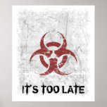Biohazard Grunge Customizable Posters
