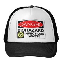 Biohazard Infectious Waste Trucker Hat