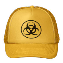 Biohazard Symbol Cap Hats