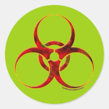 Biohazard Warning Symbol Sticker