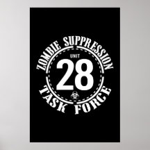Biohazard Zombie Task Force Poster