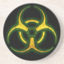 Biohazard Zombie Warning Coasters