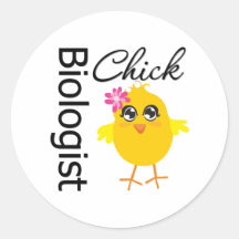 Biologist Chick Stickers