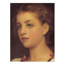 Biondina in detail - Lord Frederick Leighton Post Cards