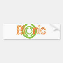 Bionic Edgy Logo Tees and Gifts Bumper Sticker