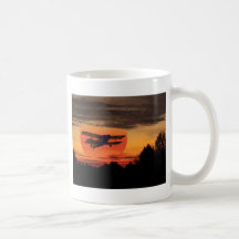 biplane coffee mug