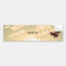 BiPlane's Sepia Bumper Stickers