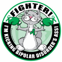 Bipolar Disorder Cat Fighter Cut Out