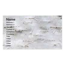 Birch bark business card