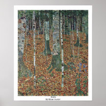 Birch By Klimt Gustav Print
