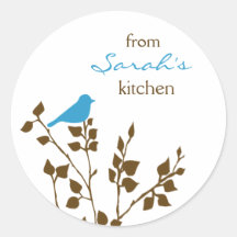Bird Custom Name Stickers
