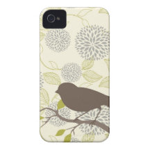 Bird & Flower iPhone Case Case-Mate iPhone 4 Cases