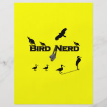 Bird Nerd Silhouette Custom Flyer
