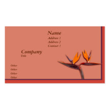 Bird of Paradise Business Cards