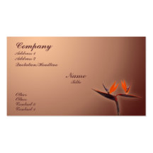 Bird of Paradise Business Cards