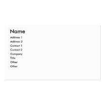Bird of Paradise -- customisable business card