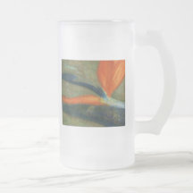 Bird of Paradise, Frosted Glass Mug