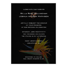 Bird of Paradise Wedding Invitation