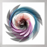 Bird of Paridise Spiral Wall Art Print
