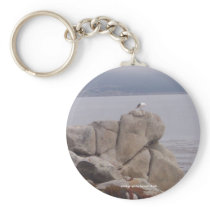 Bird on a Rock Keychain keychains