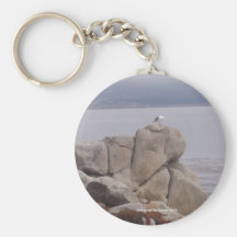 Bird on a Rock Keychain