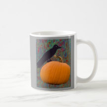 bird on pumpkin mug